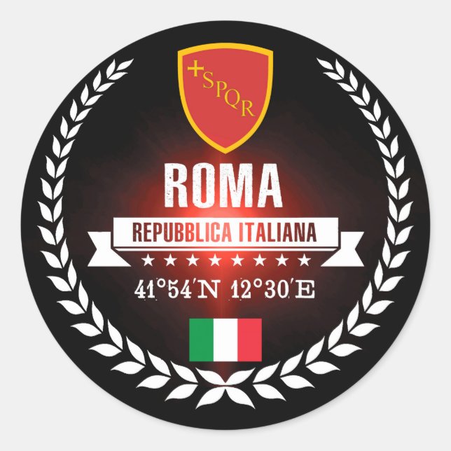 Adesivo Redondo Roma (Frente)