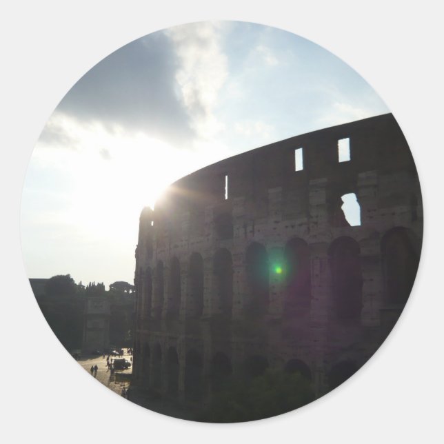 Adesivo Redondo Roma Colosseum (Frente)