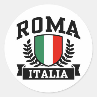 Adesivo Redondo Roma Itália