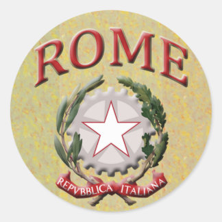 Adesivo Redondo Roma Sticker