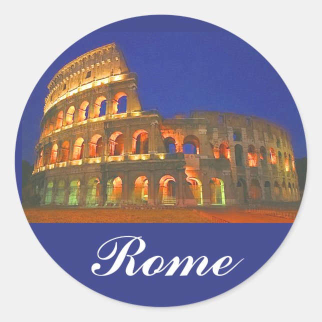 Adesivo Redondo Roman Coliseum (Frente)