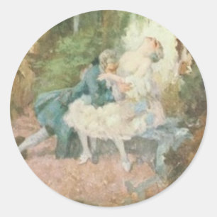 Adesivo Redondo Romance Sticker