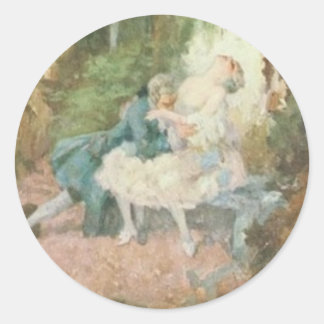Adesivo Redondo Romance Sticker