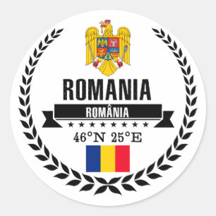 Adesivo Redondo Romania