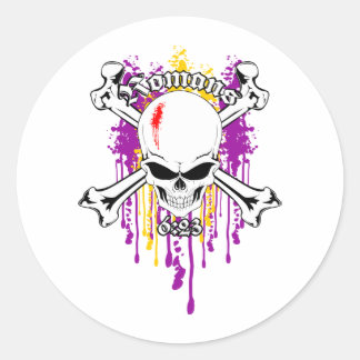 Adesivo Redondo Romanos 6:23 02