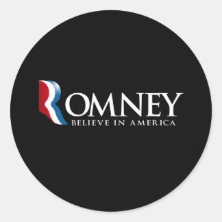 Adesivo Redondo Romney - Acredite na América -