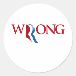 Adesivo Redondo Romney é errado