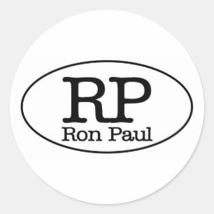 Adesivo Redondo Ron Paul