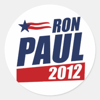 ADESIVO REDONDO RON PAUL 2012