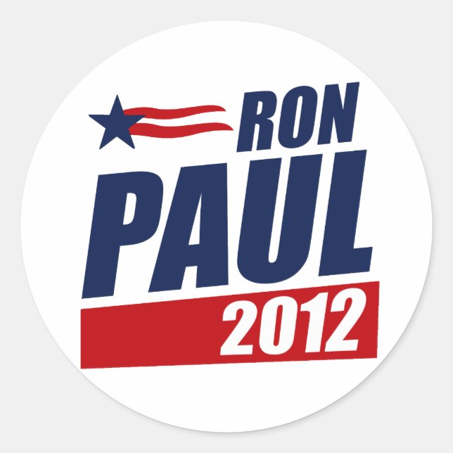 ADESIVO REDONDO RON PAUL 2012 (Frente)