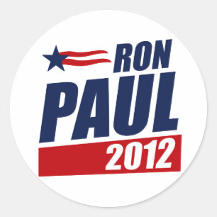 ADESIVO REDONDO RON PAUL 2012