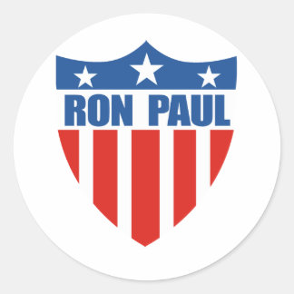 Adesivo Redondo Ron Paul para Presidente (12)