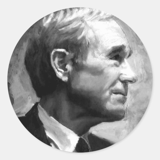 Adesivo Redondo Ron Paul sticker básico (Frente)