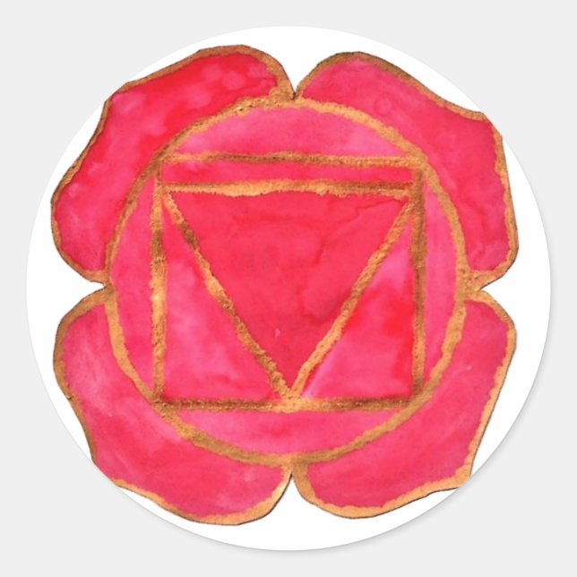 Adesivo Redondo Root Chakra Sticker (Frente)