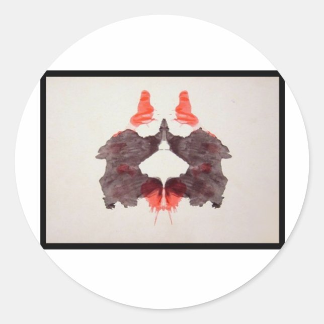 Adesivo Redondo Rorschach Inkblot 2.0 (Frente)