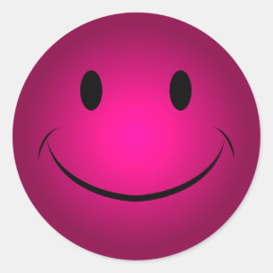 Adesivo Redondo Rosa