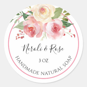 Adesivo Redondo Rosa