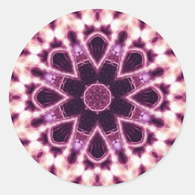 Adesivo Redondo Rosa (Frente)