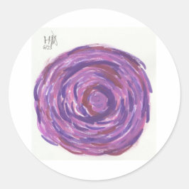 Adesivo Redondo Rosa