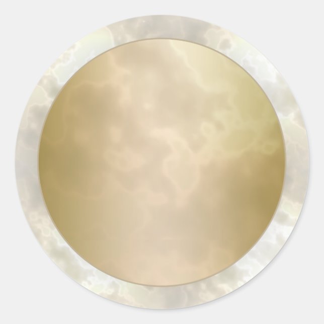 Adesivo Redondo Rosa 2 Marble Round Dourado (Frente)