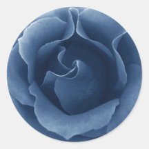 ROSA AZUL - Selo de Envelope de Casamento