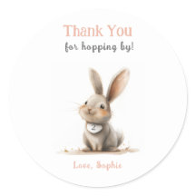 Rosa Bonito Obrigado Bunny Birthday