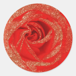 Adesivo Redondo Rosa Branco Glitter Ouro Vermelho Madeira Shabby C