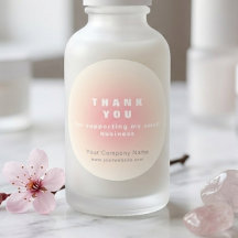 Rosa Corado Feminino Bege Obrigado Pequena Empresa