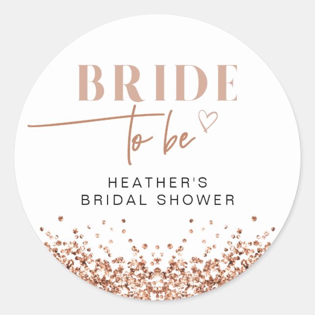 Adesivo Redondo ROSA da REGINA Dourada Blush Pink Brito para ser C (Frente)