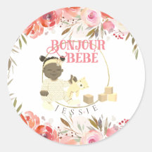 Rosa de Aquarela Bonjour Girl Baby 3