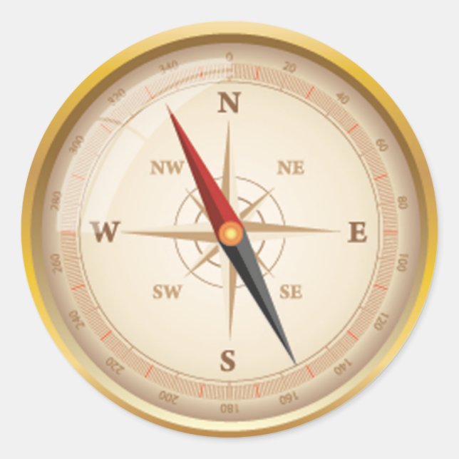 Adesivo Redondo ROSA de Compass OPUS (Frente)