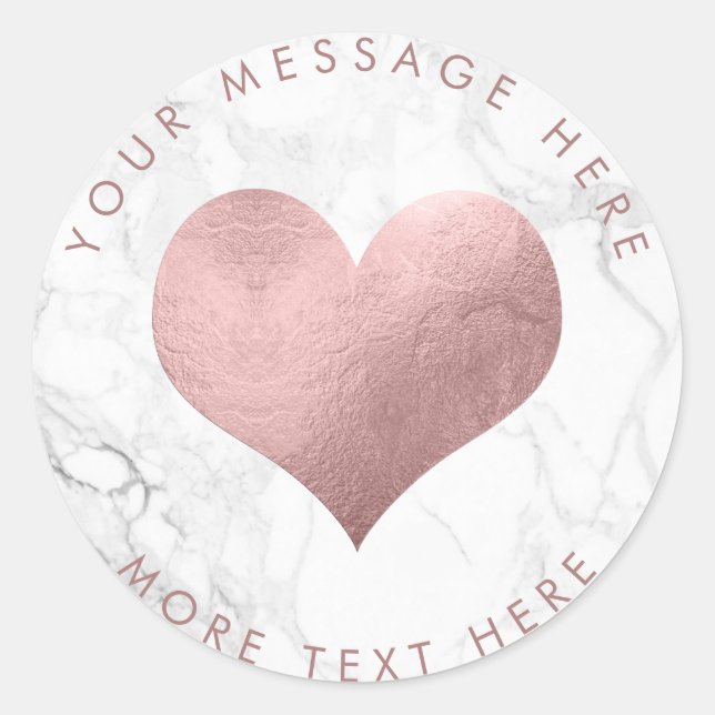 Adesivo Redondo Rosa de FAUX do PIXDezines DOURADO+MARBLE (Frente)