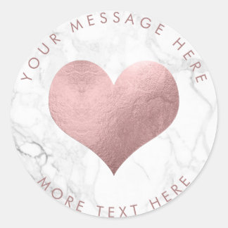 Adesivo Redondo Rosa de FAUX do PIXDezines DOURADO+MARBLE