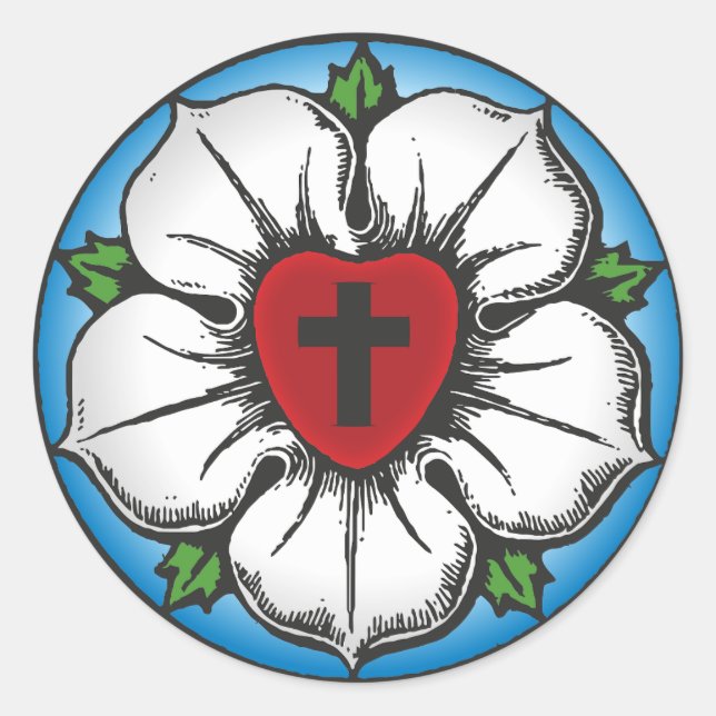 Adesivo Redondo rosa de lutera (Frente)