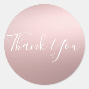 Adesivo Redondo Rosa Dourado Brilho Metalizado Glam Favorita