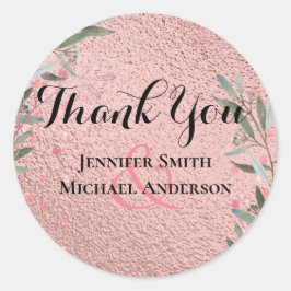 Adesivo Redondo Rosa Dourado Eucalyptus Deixa Pêlos Olhar Sedes