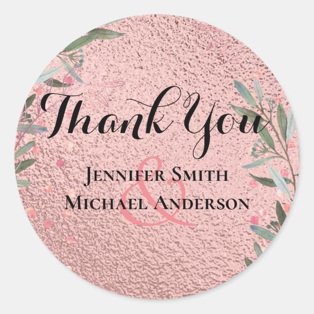 Adesivo Redondo Rosa Dourado Eucalyptus Deixa Pêlos Olhar Sedes (Frente)