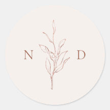 Rosa dourado simples folhas botânicas elegantes ca