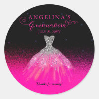 Rosa Elegante | Palhaço de prata Quinceañera