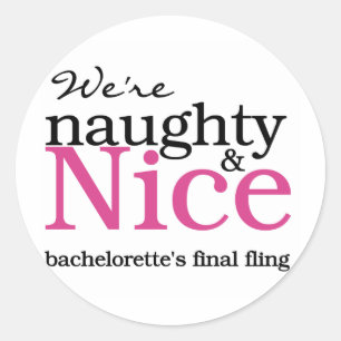 Adesivo Redondo Rosa final do Fling de Bachelorettes