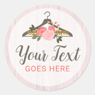 Adesivo Redondo Rosa Floral Cabelo do Cabelo da Moda Boutique