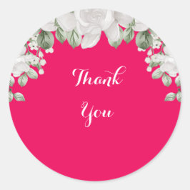 Adesivo Redondo rosa fúcsia