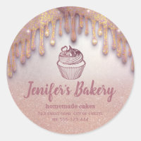 Rosa gold dris cupcakes caseiros e classe de doces