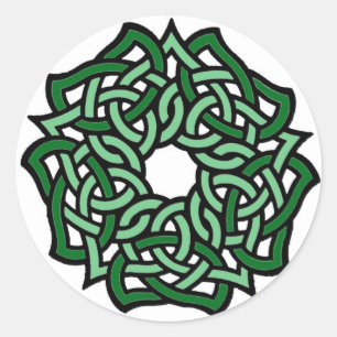 Adesivo Redondo Rosa irlandês