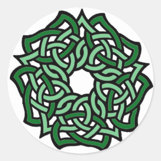 Adesivo Redondo Rosa irlandês