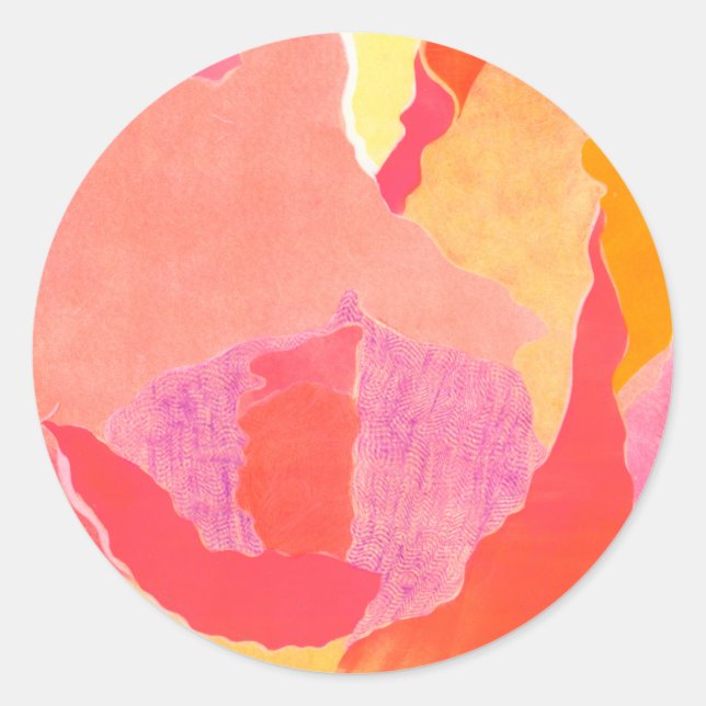 ADESIVO REDONDO ROSA IV (Frente)