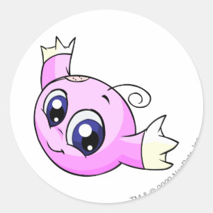 Adesivo Redondo Rosa Kiko