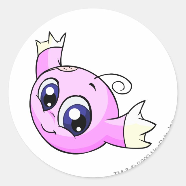 Adesivo Redondo Rosa Kiko (Frente)