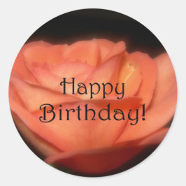 Adesivo Redondo Rosa laranja