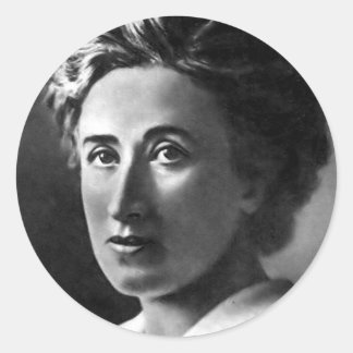 Adesivo Redondo Rosa Luxemburg Stickers